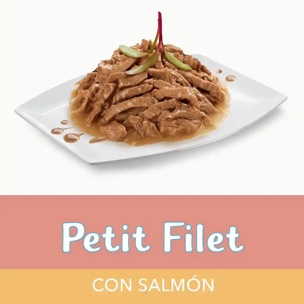 Comida húmeda para gato Purina Fancy Feast Petits Filets sabor a salmón x 85gr