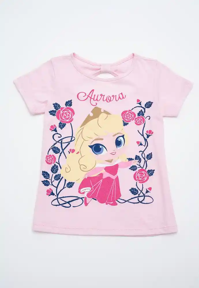 Camiseta Manga Corta 12/18mese-rosado