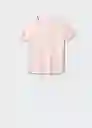 Camiseta Chalaca Rosa Pastel Talla 18 Mujer Mango