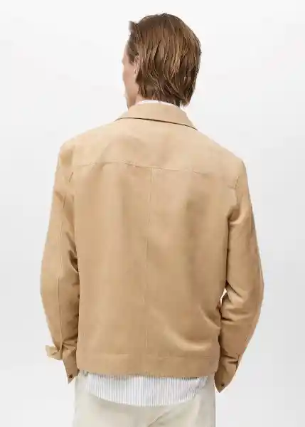 Chaqueta Nema Beige Talla M Hombre Mango
