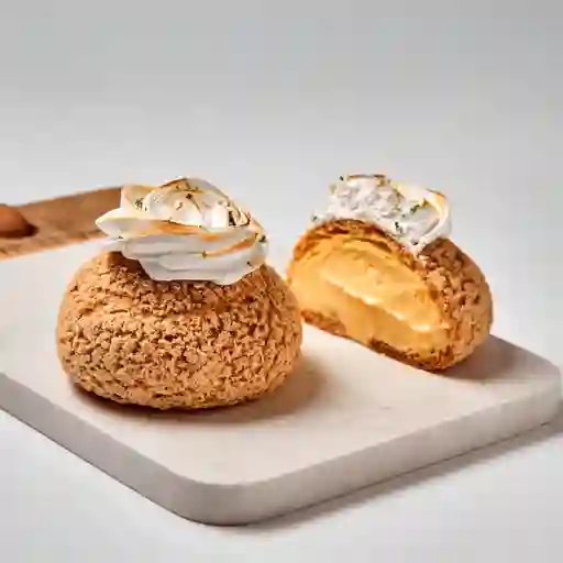 Choux curd limón