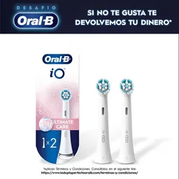 Oral-B iO Ultimate Care Cabezal Redondo de Repuesto para Cepillo Eléctrico 2 Unidades