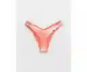Panti Traje de Baño Aerie Naranja Talla MEDIUM American Eagle