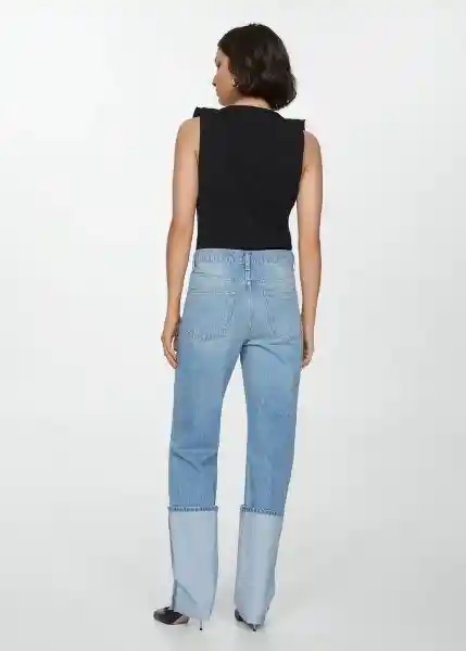 Top Popli Negro Talla Xs Mujer Mango