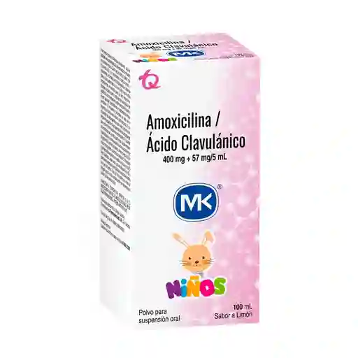 Mk Amoxicilina Polvo para Suspensión Oral (400 mg / 57 mg)