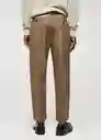 Pantalón Medem Tabaco Talla 46 Hombre Mango