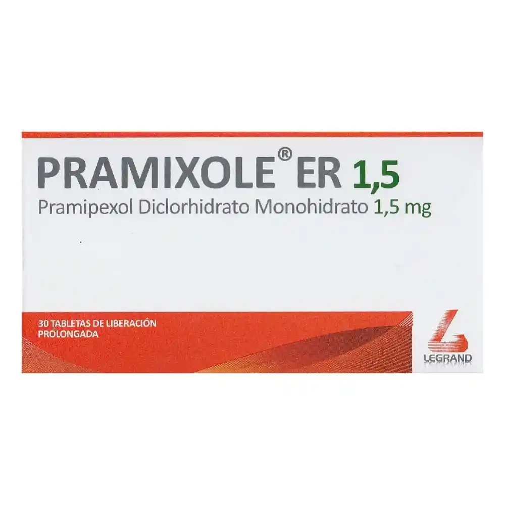 Pramixole Er Liberación Prolongada X 1.5 Mg X 30und