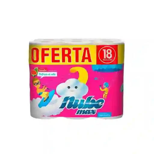 Nube Papel Higiénico Max Aroma a Sandía