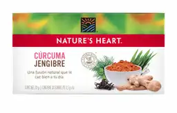 Té Cúrcuma Jengibre NATURES HEART 30 gr