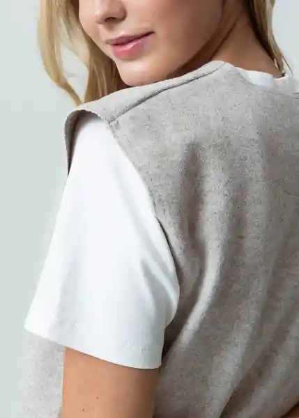 Chaqueta Mujer Crudo Pluma Medio 522G025 Naf Naf