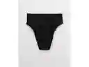 American Eagle Braga Bikini Aerie Pierna Negro Real Large