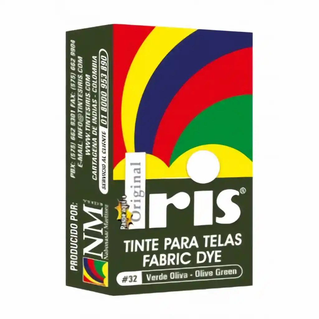 Iris Tinte para Telas Color Verde Oliva