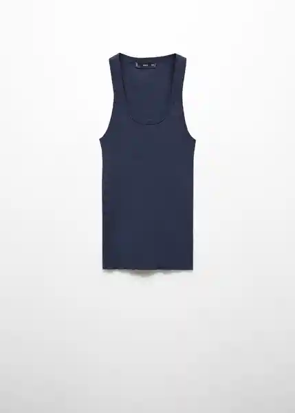 Top Riri Navy Talla XS Mujer Mango