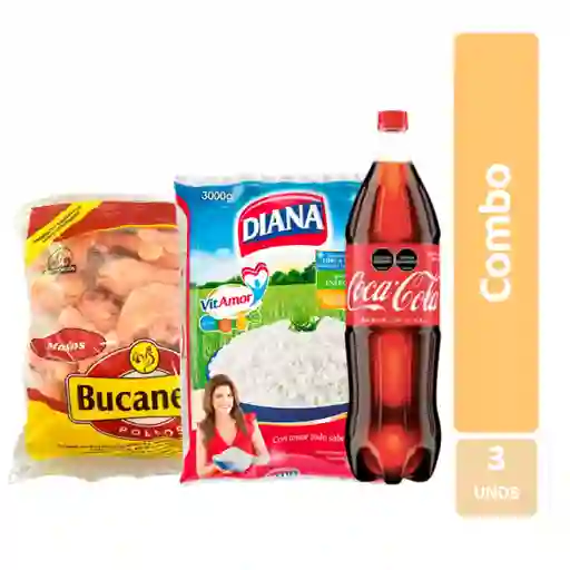 Combo Muslos de Pollo + Arroz + Coca Cola