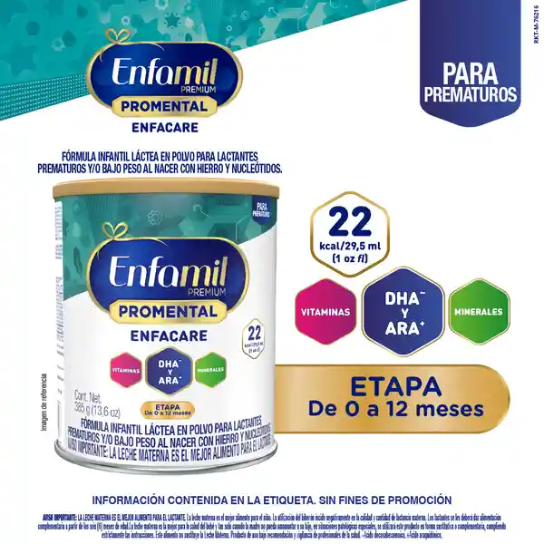 Fórmula Infantil Enfamil Premium Promental Enfacare 385 g
