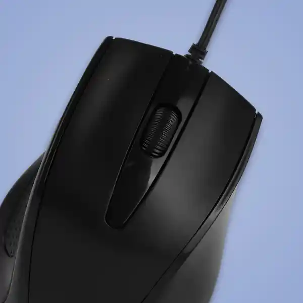 Mouse Ergonómico Con Cable Negro Miniso