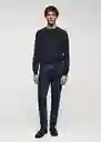 Buzo Jersey Ten Navy Talla L Hombre Mango