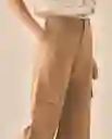 Pantalón Café Barro Medio Talla 10 433G013 Esprit