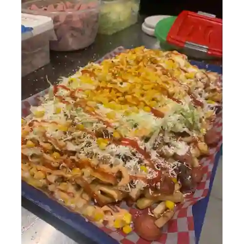 Salchipapa Mixta para 5