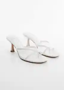 Sandalias Flier Blanco Talla 42 Mujer Mango