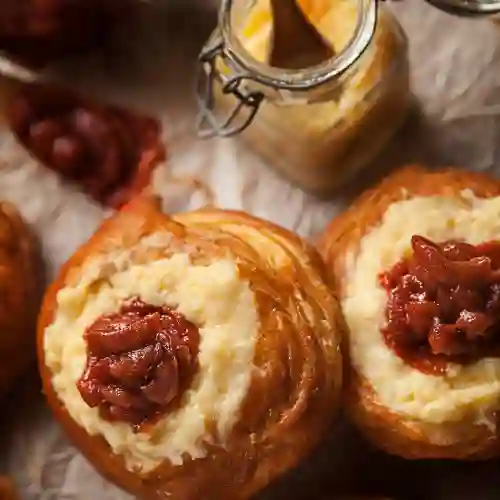 Factura de Crema Pastelera y Guayaba