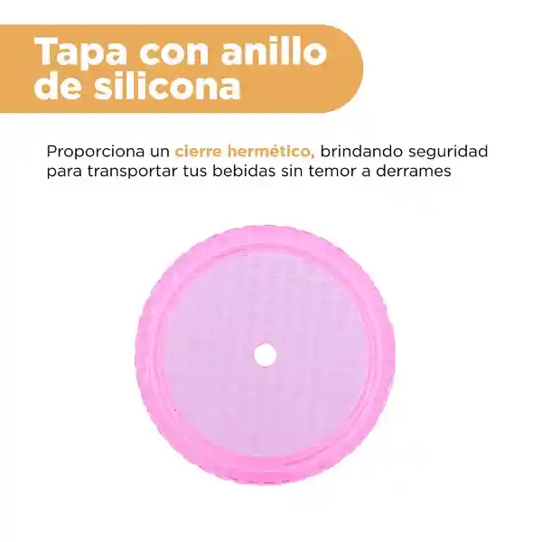 Vaso Plástico Doble Pared Con Pitillo Serie Barbie 775 mL Miniso