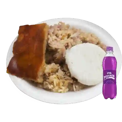 Combo Lechona de 250G + Postobon Uva 400 ml