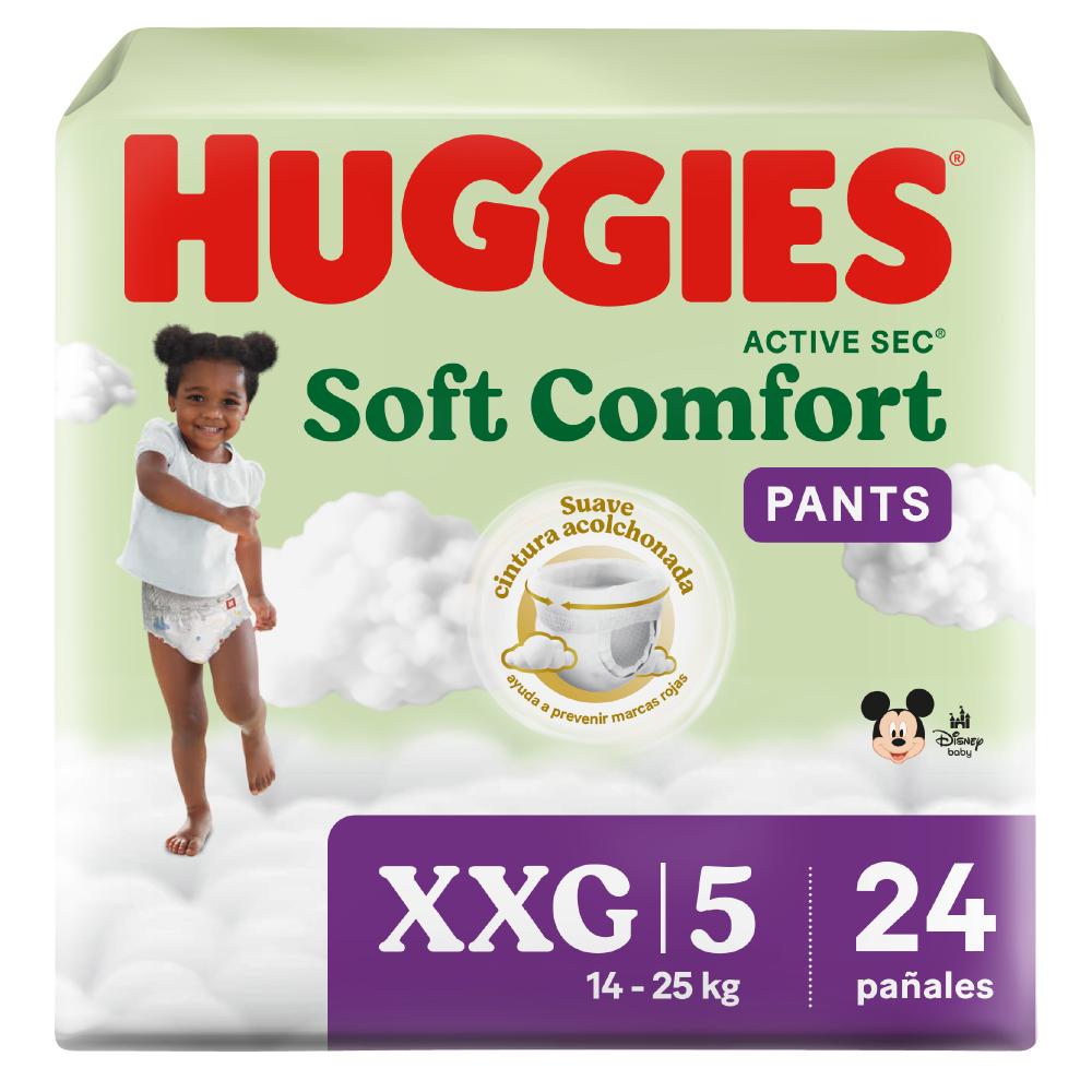 Pañales Huggies Soft Comfort Pants Etapa 5/XXG 24 Unidades