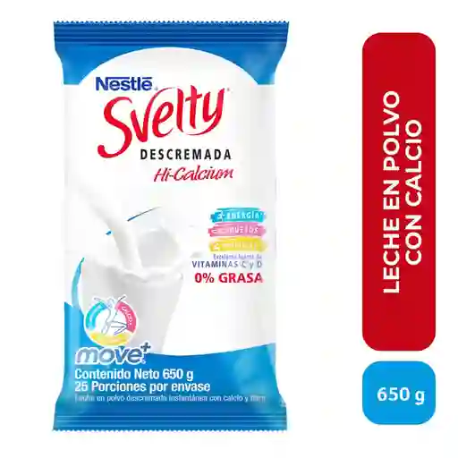 Leche en Polvo Descremada Svelty Move + 650 g