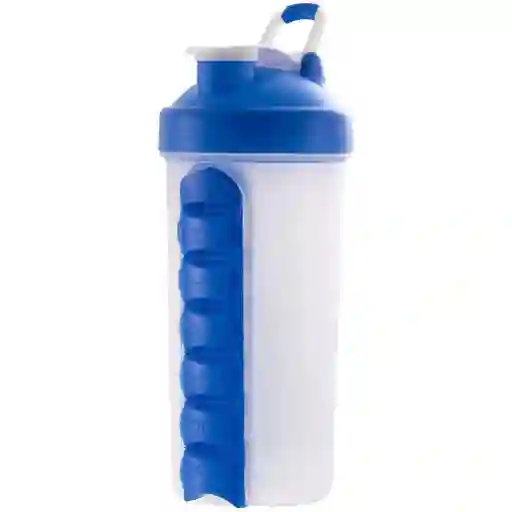 Botella Pastillero Azul Globaloffer Comercial H40011