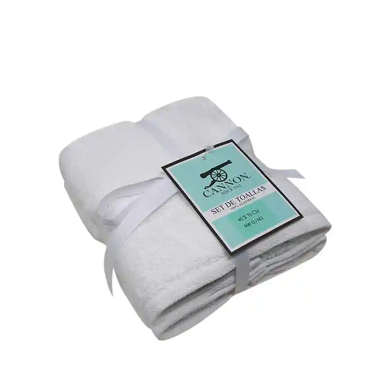 Toalla 40x70 en 420 Gm² Mano-blanco