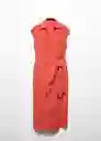 Vestido Anna Rojo Talla 24 Mujer Mango