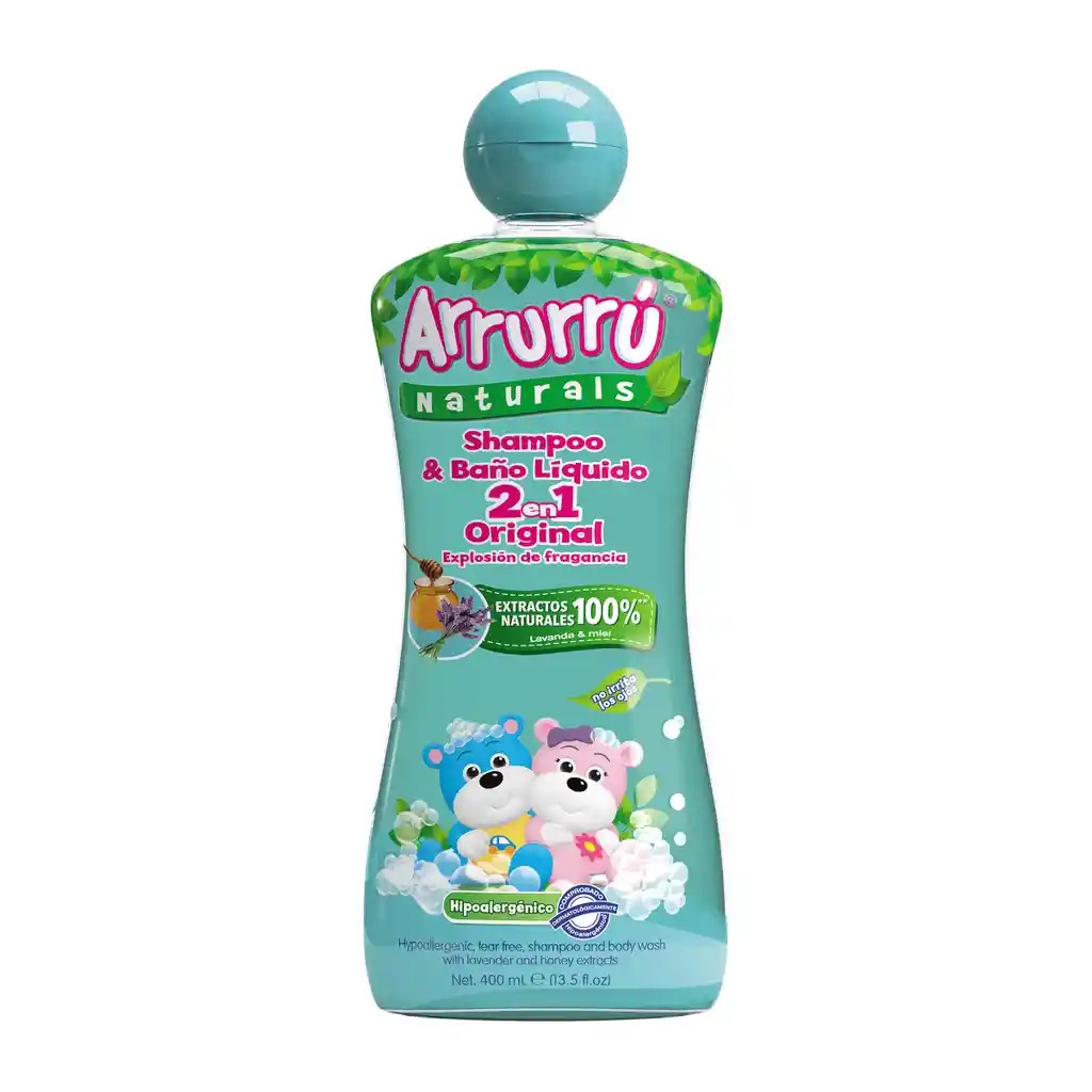  Arrurru Shampoo Y Bano Liquido 2 En 1 Original 