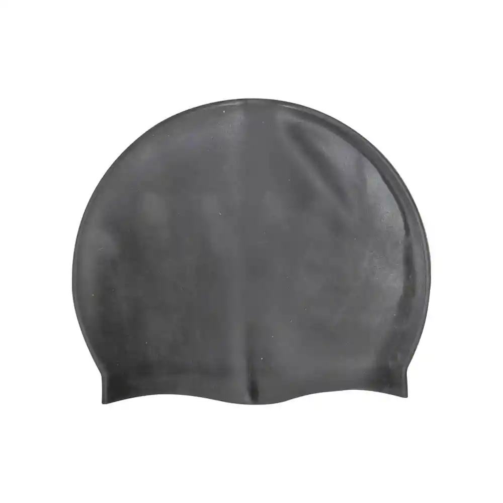 Gorro Natación Silicona Adultos Color Negro Radost
