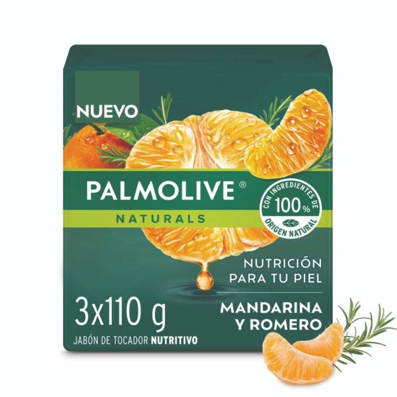 Palmolive Jabón Mandarina y Romero en Barra 330 g