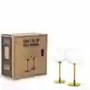 Copa Balón Pata Dorada Ambiente Gourmet
