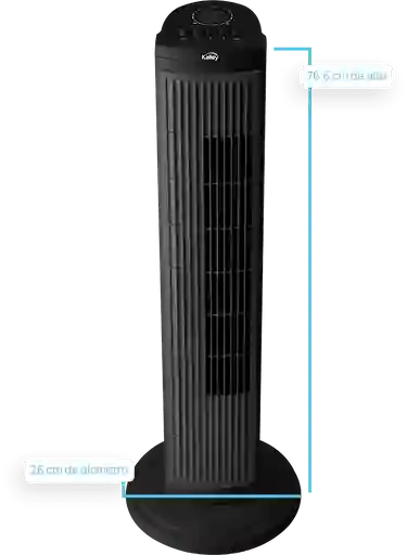 Kalley Ventilador Torre Negro