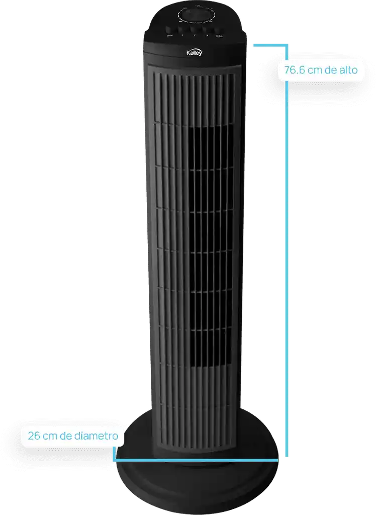 Kalley Ventilador Torre Negro