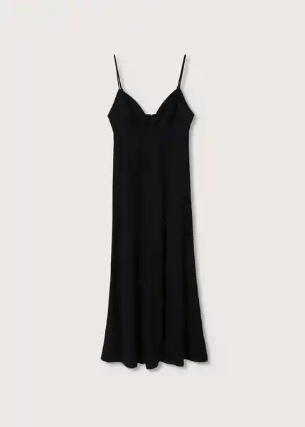 Vestido Vani Negro Talla S Mujer Mango