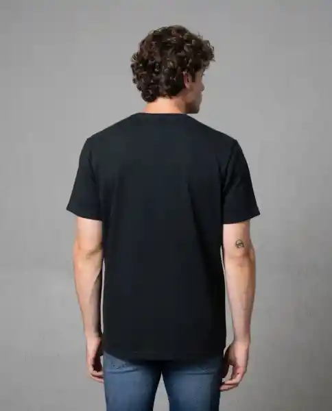 Camiseta Hombre Negro L 102G101_NEG194007 Rifle