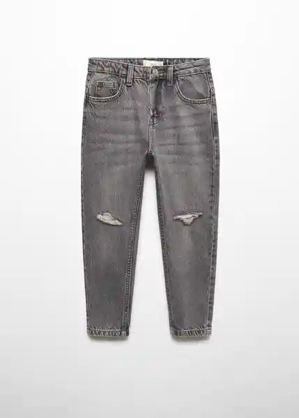 Jean Dad Tejano Niños Gris Talla 7 Mango