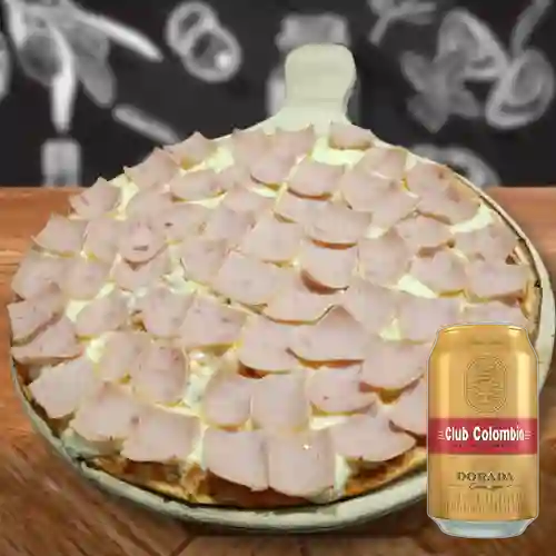 Combo Jamón Queso + Club col. Dorada Lta 330ml