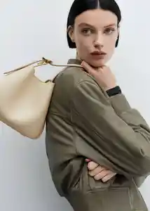 Bolso I Salva Off White Talla 99 Mujer Mango