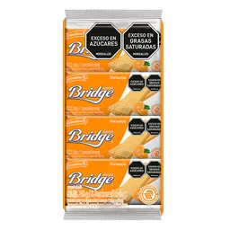 Bridge Galletas Wafer Sabor a Naranja