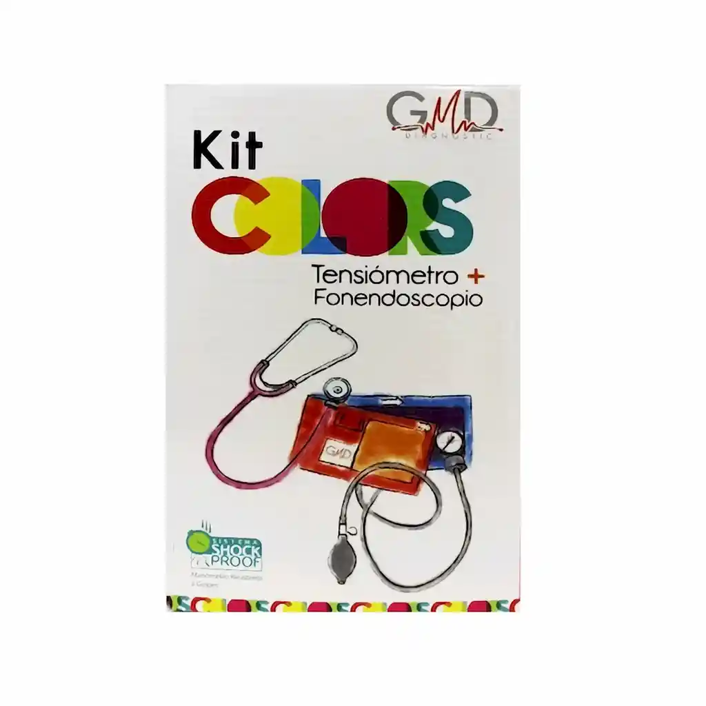Gmd Diagnostic Kit Colors Tensiómetro + Fonendoscopio