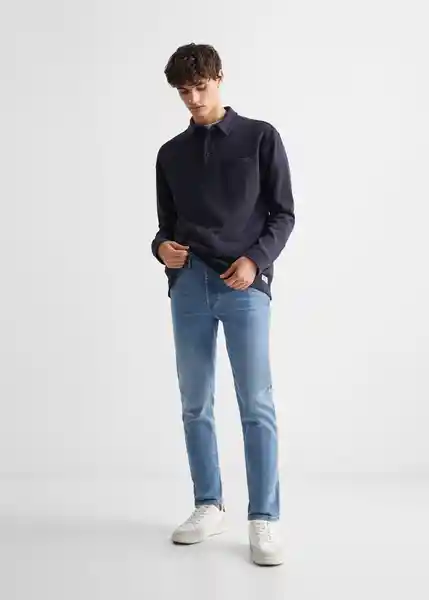 Buzo Sudadera Polito6 Navy Talla 19 Teen Niños Mango