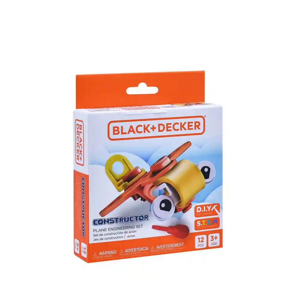 Black+Decker Set Construcción Diy Avión