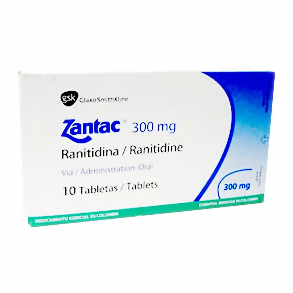Zantac Tabletas Ranitidina (300Mg)