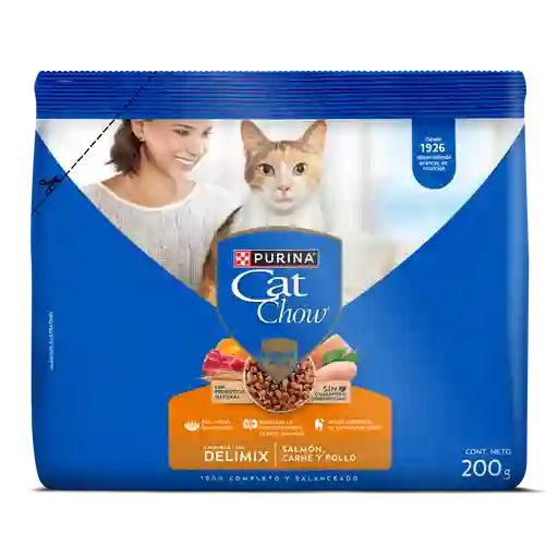 Comida para gatos Purina Cat Chow adulto delimix x 200 gr