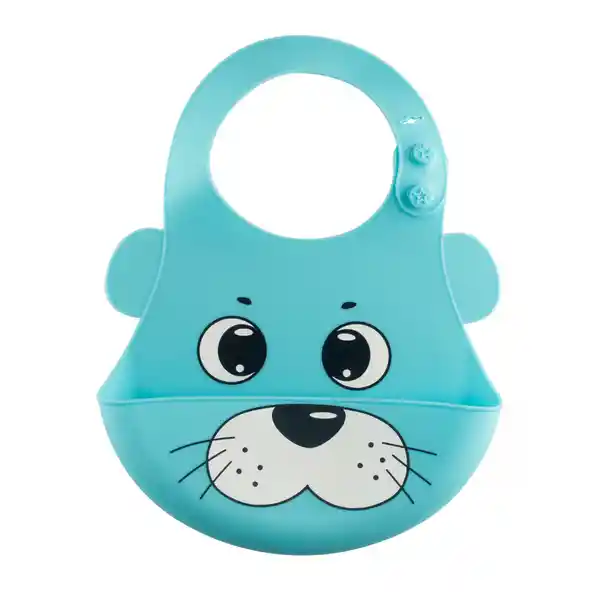 Papu Baby Set Baberos Suaves de Silicón Alimenticio Animales